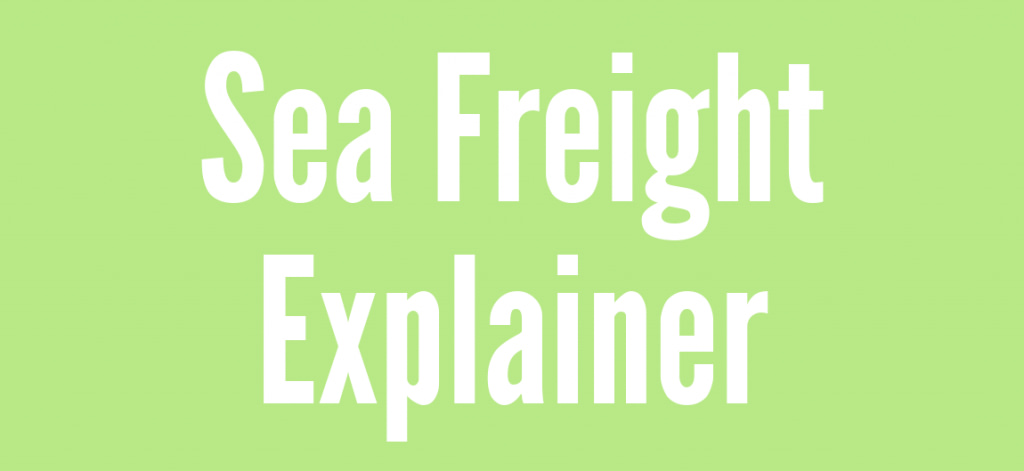 Sea freight explainer graphic