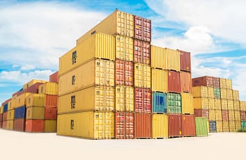 image of LCL shipping containers 